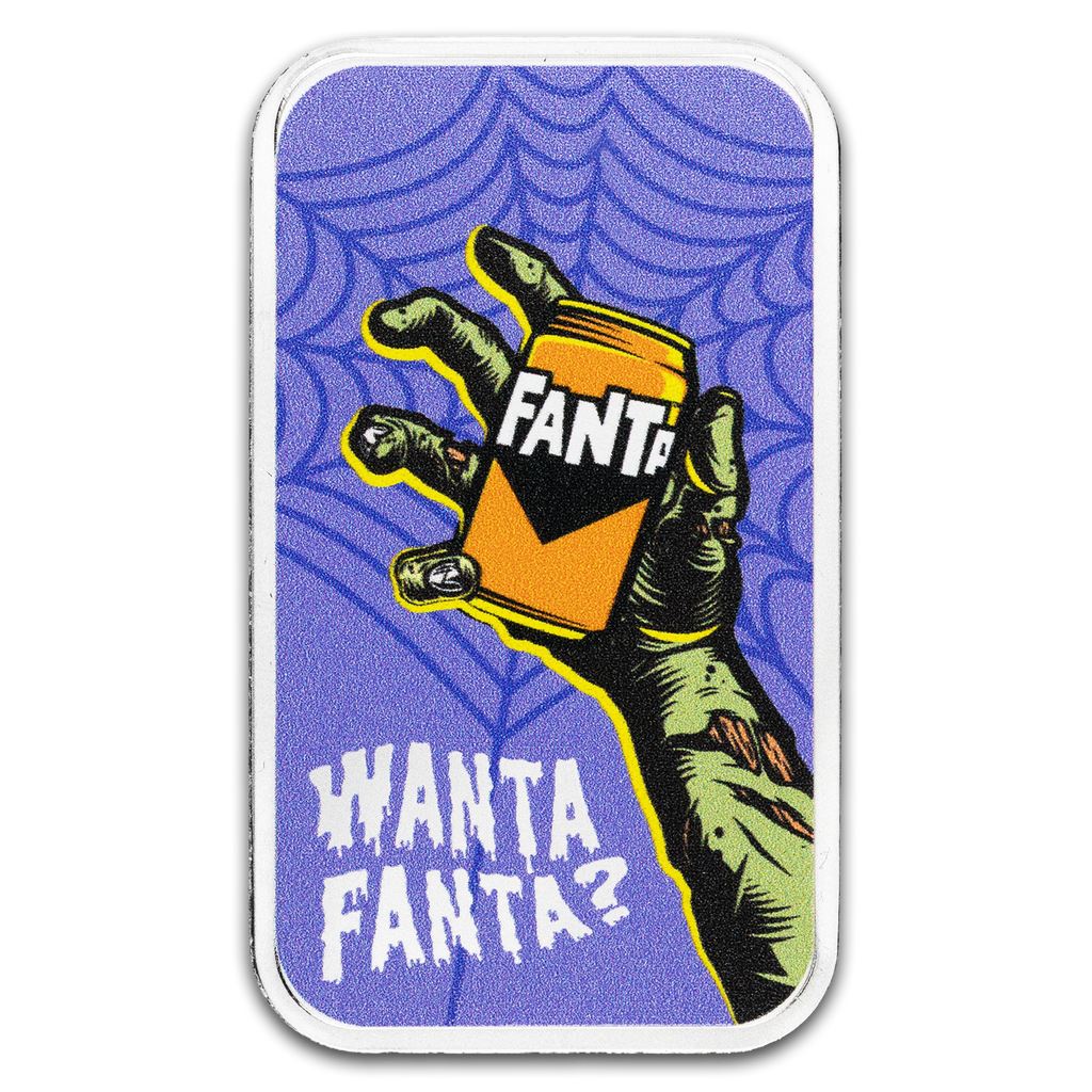 Fanta Halloween Colorized 1 oz Silver Colorized Bar in TEP