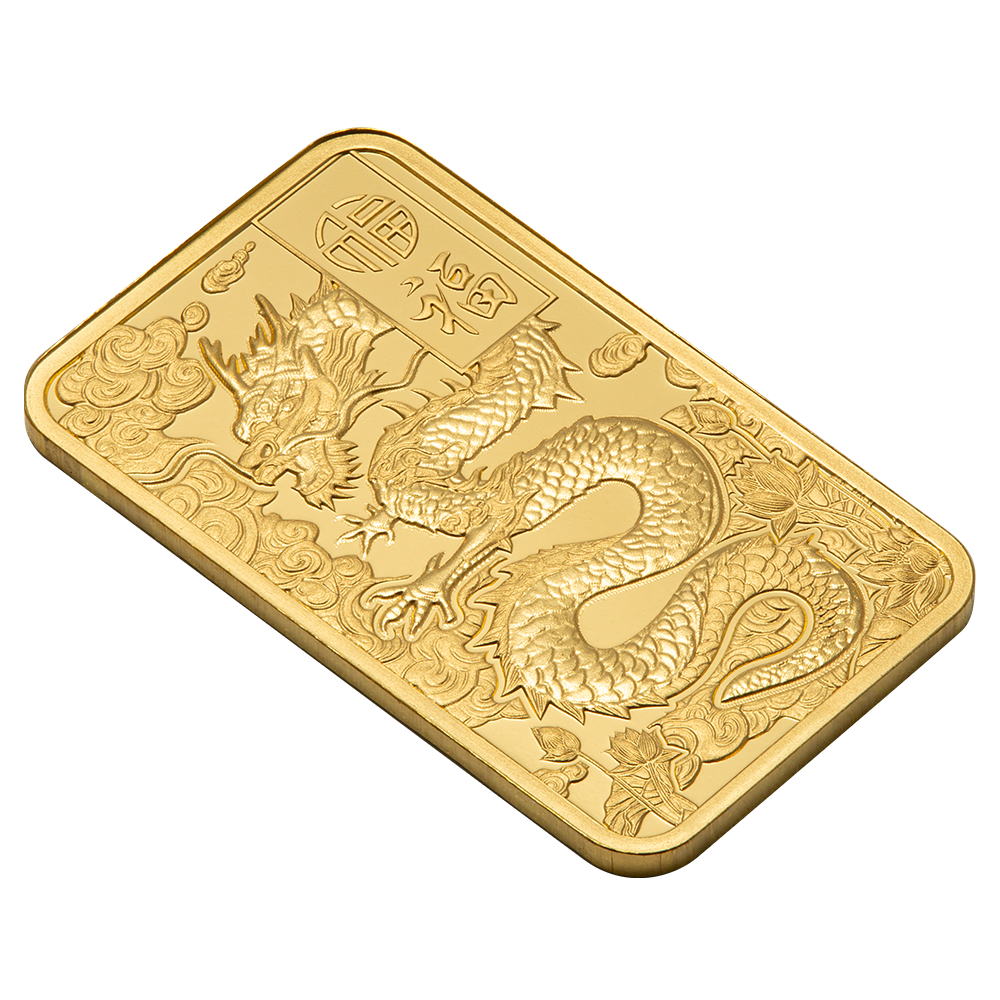 Pamp 5g Pure Gold Bar - Good Luck Yellow Dragon