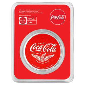 Coca-Cola® 1 oz Silver Colorized Round Route 66 (in TEP)
