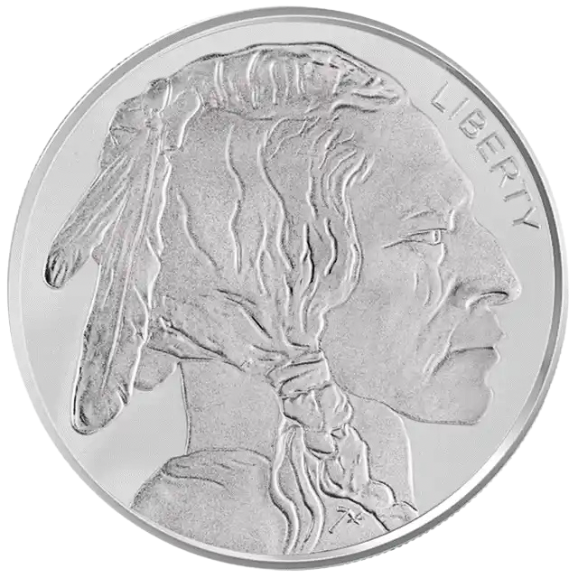SilverTowne Mint 1 oz Silver Buffalo Round Pre-Owned