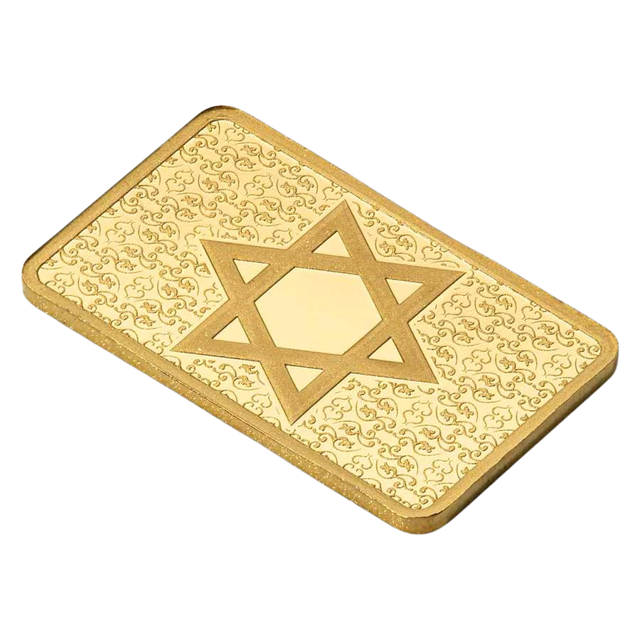 PAMP Star of David 1 Gram Gold Bar
