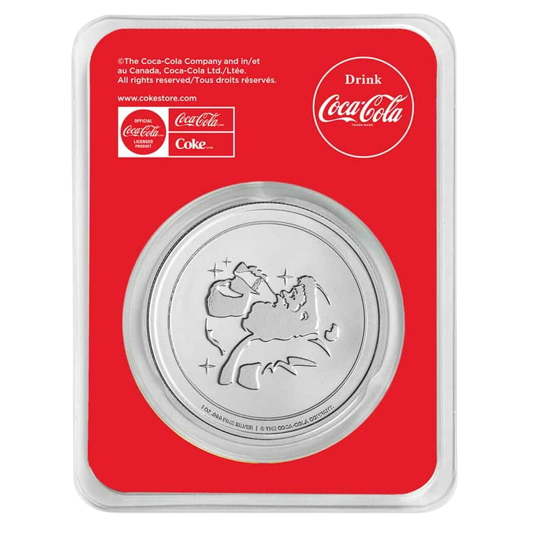 Coca-Cola® Santa 1 oz Silver Round in TEP