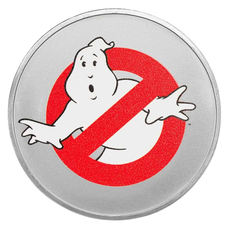 2024 Niue Ghostbusters 40th Anniversary Colorized 1 oz Silver Coin in TEP