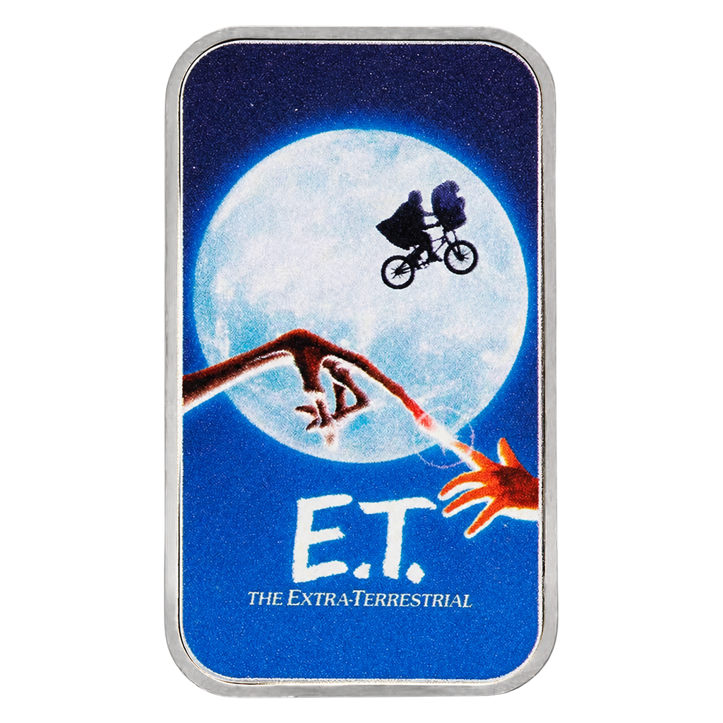 2022 Niue E.T. Movie Poster Colorized 1 oz Silver Bar in TEP