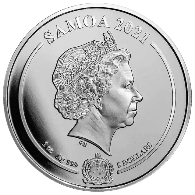 2021 Samoa Steve McQueen 1oz Silver Coin Pre-Owned