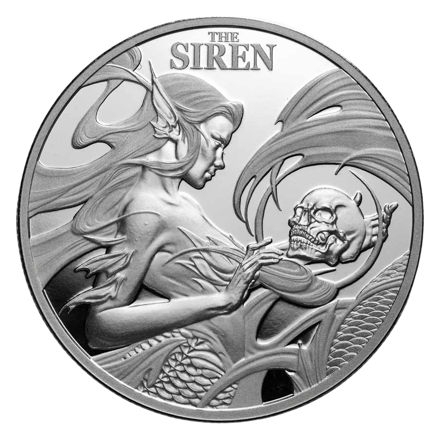 2025 Niue Mythical Creatures: The Siren 1 oz Silver Coin Pre-Owned – product view