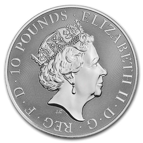 Silver 10oz Unicorn of Scotland Coin in Capsule