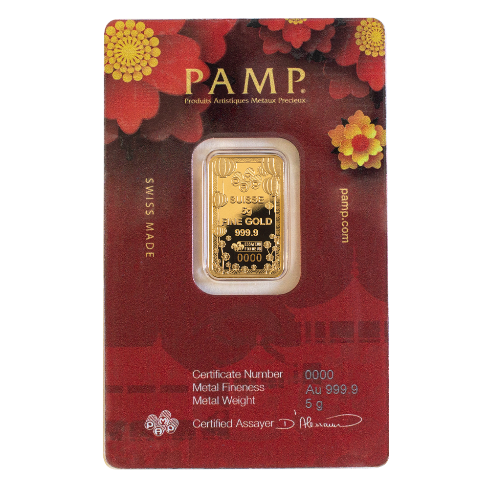 Pamp Good Luck 5g Pure Gold Bar