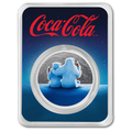 Coca-Cola® 1 oz Silver Colorized Polar Bears Round in TEP