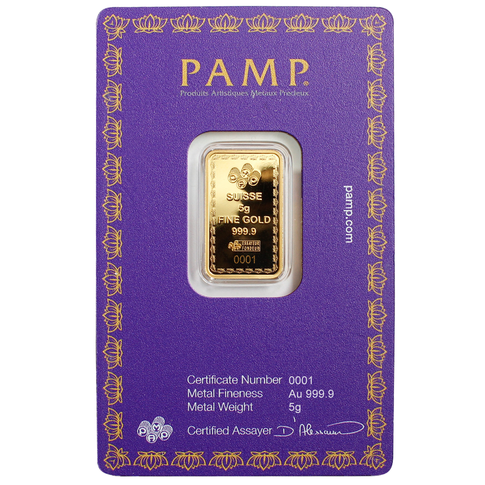 Pamp Diwali - Lakshmi 5g Pure Gold Bar