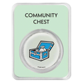 2024 Samoa Monopoly Board Space: Community Chest 1 oz Silver Coin in TEP