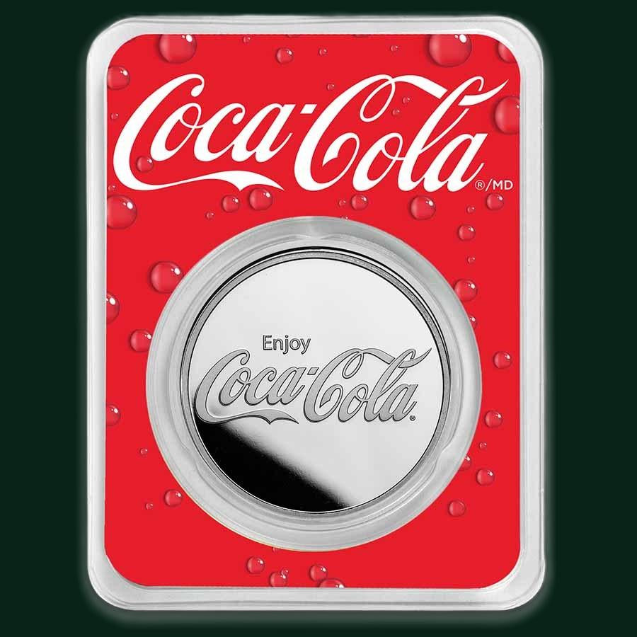 Coca-Cola® 1 oz Silver Struck Round (in TEP)