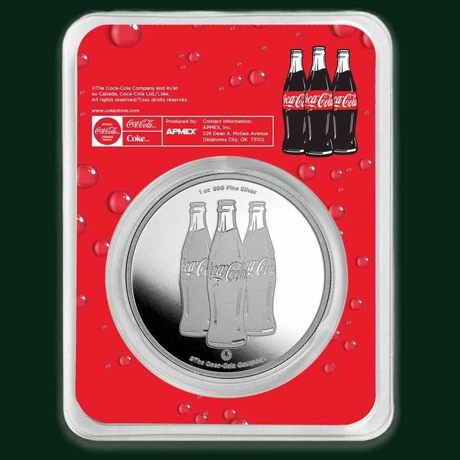 Coca-Cola® 1 oz Silver Struck Round (in TEP)