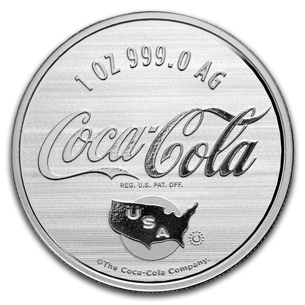 Coca-Cola® 1 oz Silver Colorized Americana (in TEP)