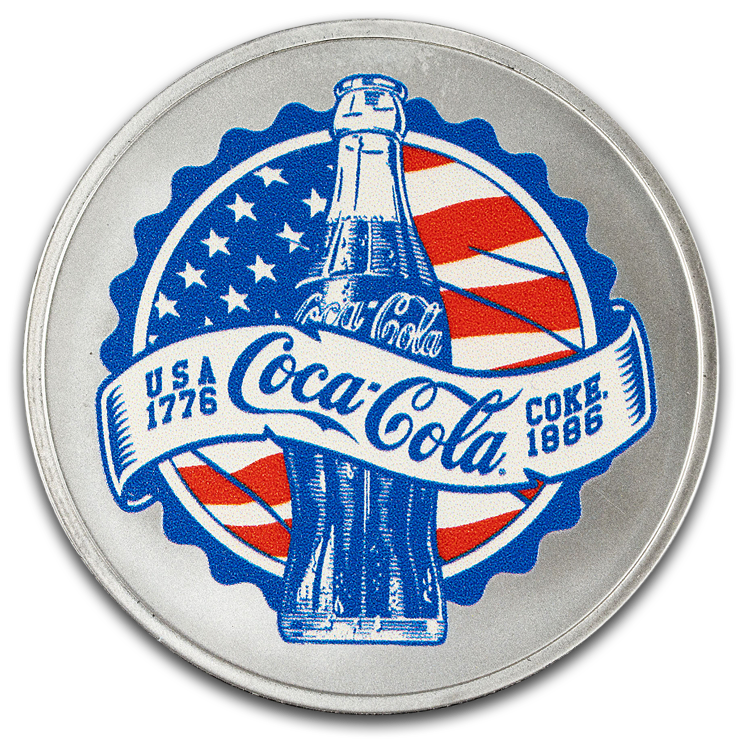 Coca-Cola® 1 oz Silver Colorized Americana (in TEP)