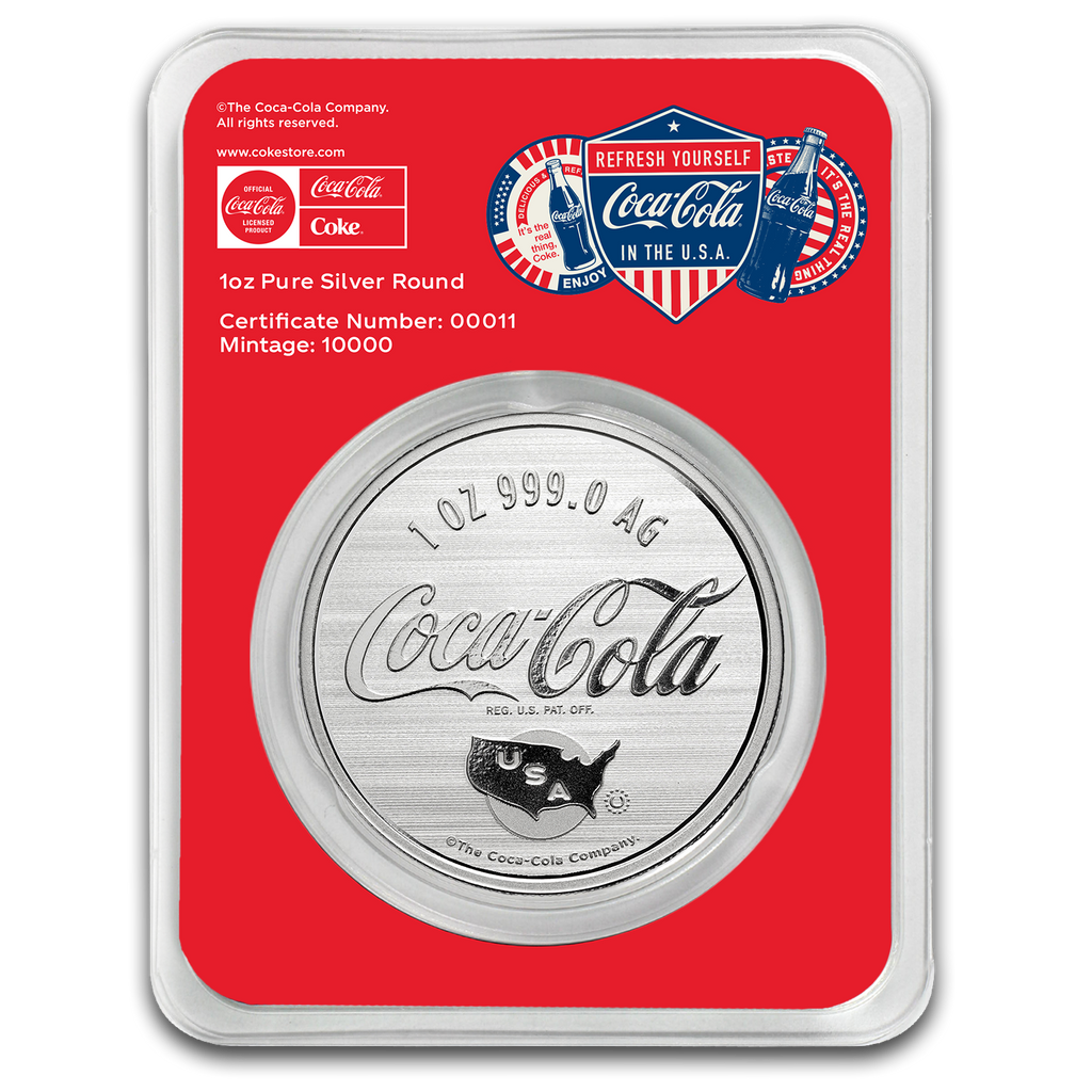 Coca-Cola® 1 oz Silver Colorized Americana (in TEP)