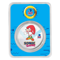 2021 Niue Sonic the Hedgehog 30th Anniversary – Knuckles Colorized 1 oz Silver Coin in TEP