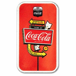 Coca-Cola® 1 oz Silver Route 66 Colorized Bar (in TEP)