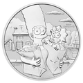 2021 Tuvalu The Simpsons Marge and Maggie 1oz Silver Coin Pre-Owned