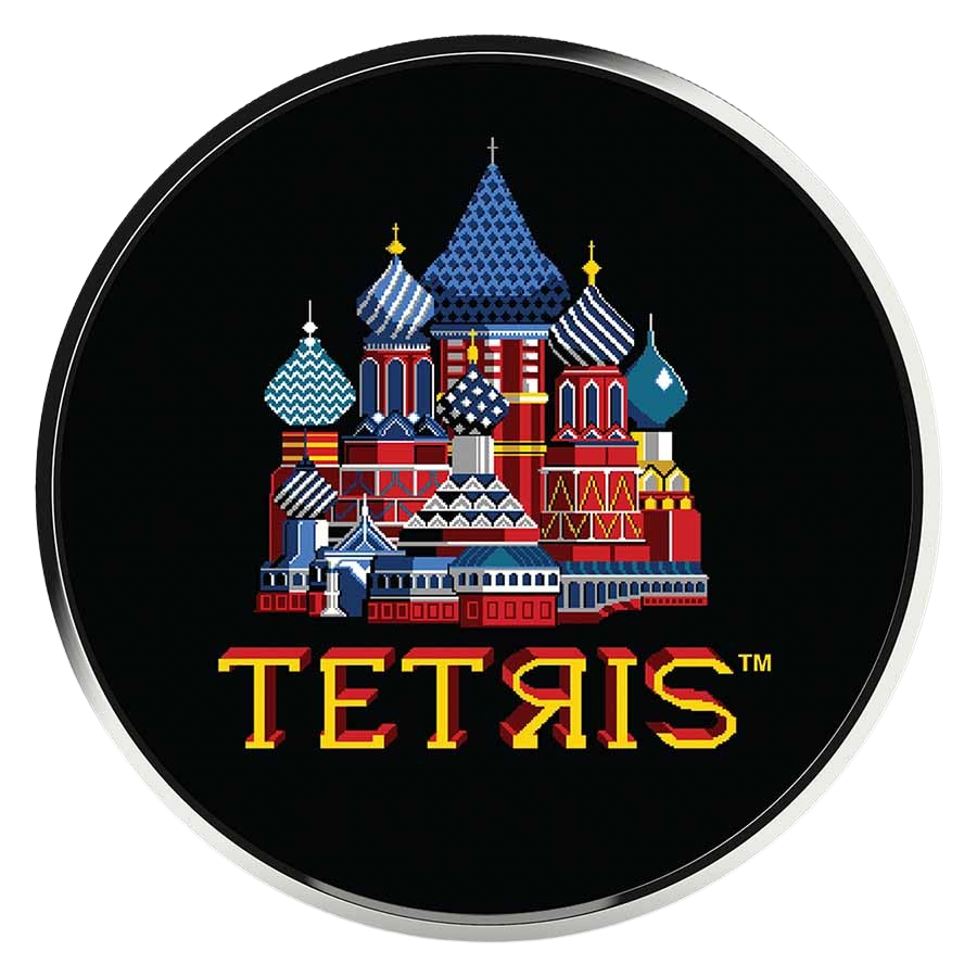 2021 Niue Tetris™ Cathedral Colorized 1 oz Silver Coin in TEP