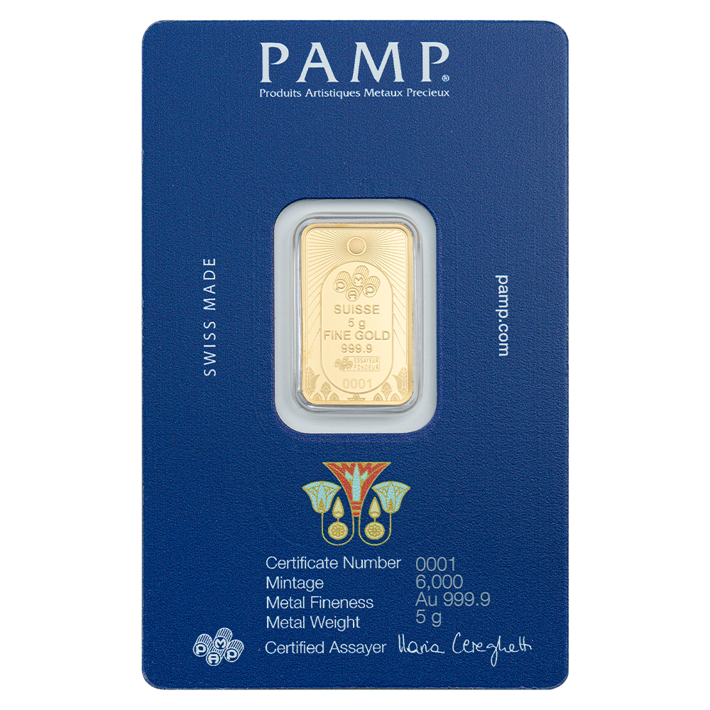 Pamp 5g Gold Bar Good Luck Scarab
