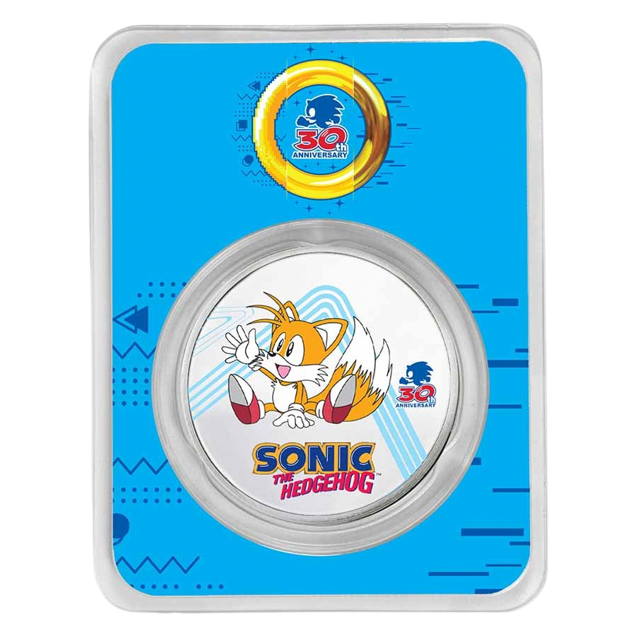 2021 Niue Sonic the Hedgehog 30th Anniversary – Miles “Tails” Colorized 1 oz Silver Coin in TEP