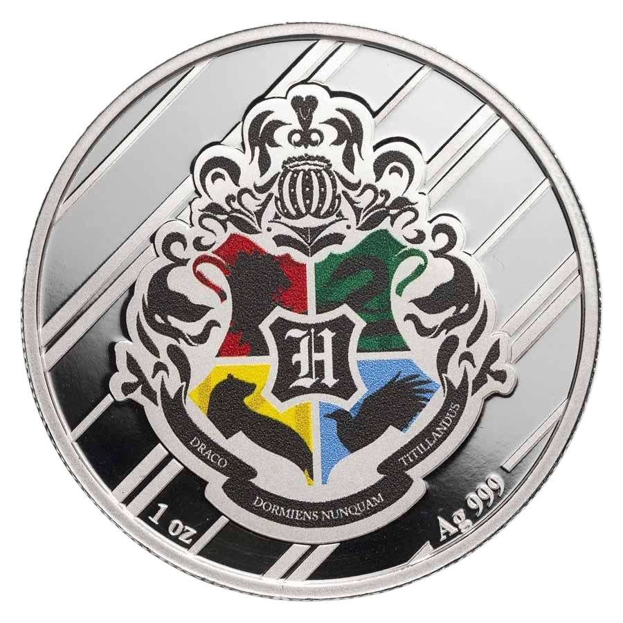 Harry Potter Gryffindor Colorized 1 oz Silver Round in TEP – additional view