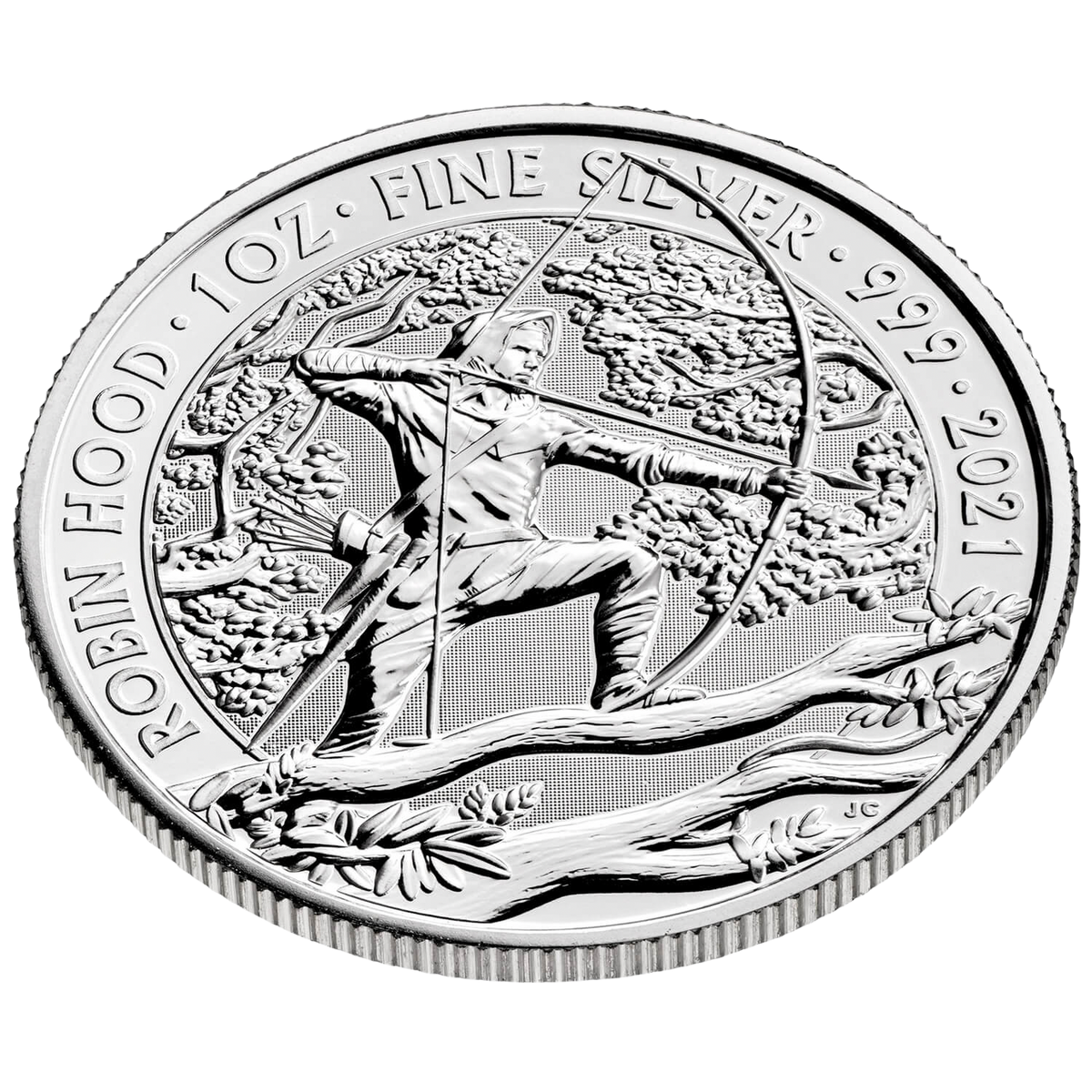 2021 Robin Hood 1 oz Silver Bullion Coin Pre-Owned – additional view