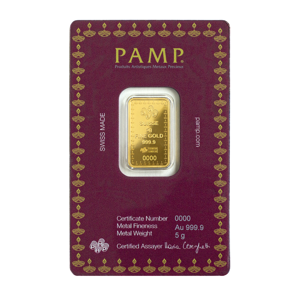 Pamp Diwali 2023 - Lakshmi 5g Pure Gold Bar