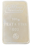 Albino Moutinho 100g Silver Bullion Bar Pre-Owned