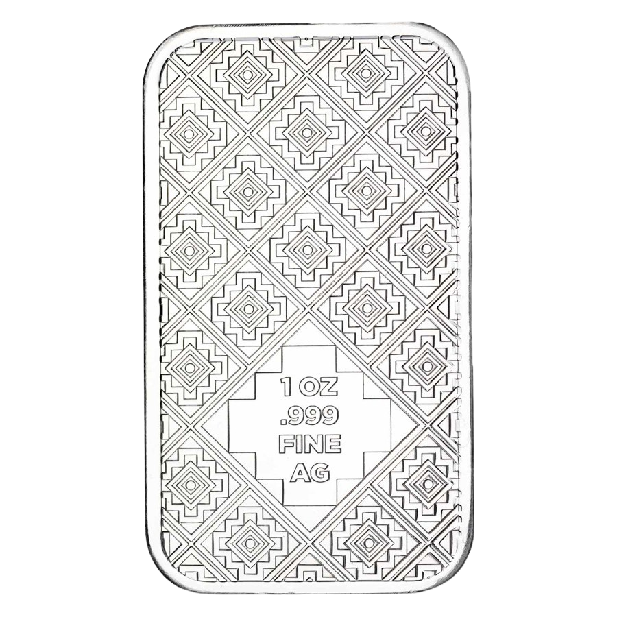 Aztec 1 oz Silver Bar Pre-Owned – additional view
