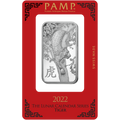 2022 Pamp Lunar Year of the Tiger Silver Minted Bar - 1oz