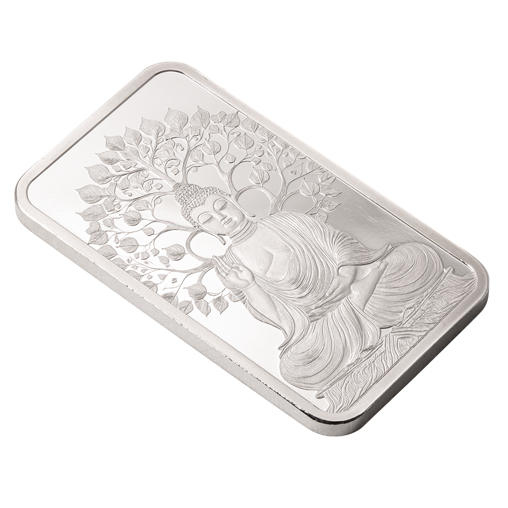 Pamp 1oz Pure Silver Bar - The Buddha