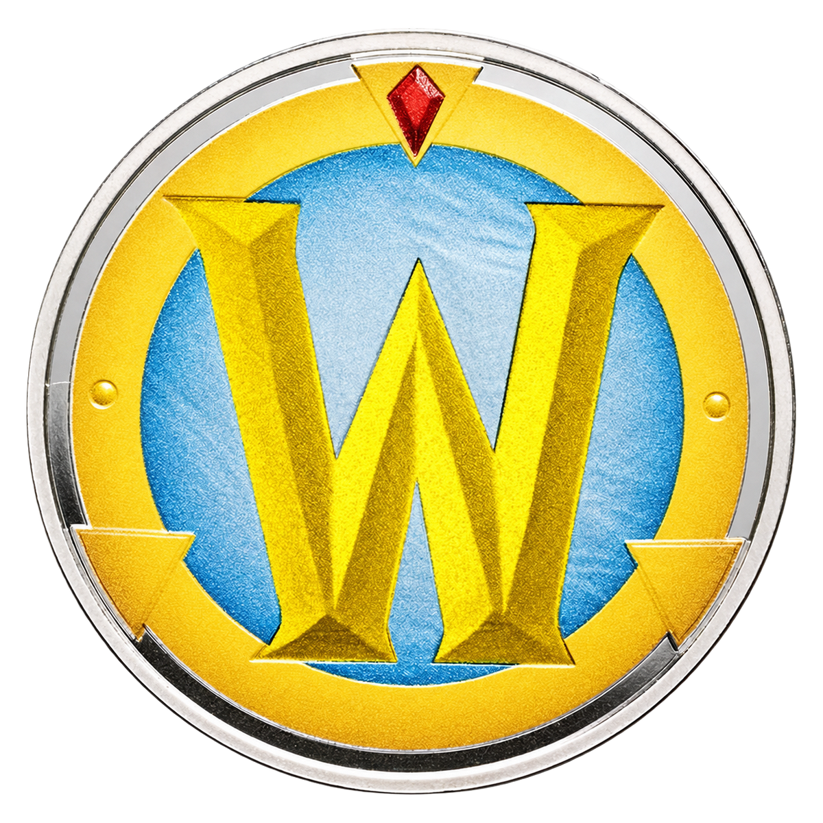 World of Warcraft Colorized Token 1 oz Silver Round in TEP