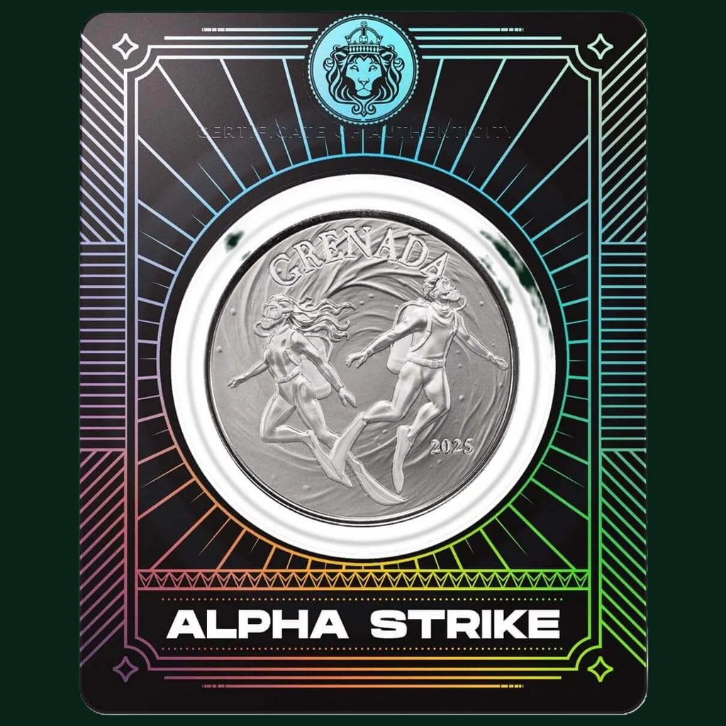 Scottsdale 2025 EC8 Grenada | Underwater Divers 1 oz Silver Coin Alpha Strike