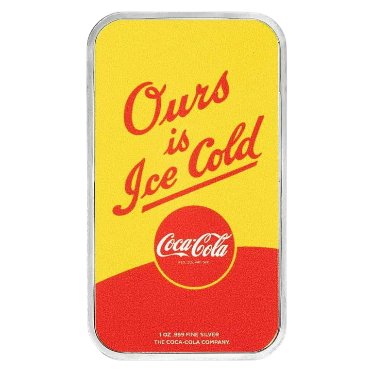 Coca-Cola® 1 oz Silver Summer Fun Colorized Bar (in TEP)