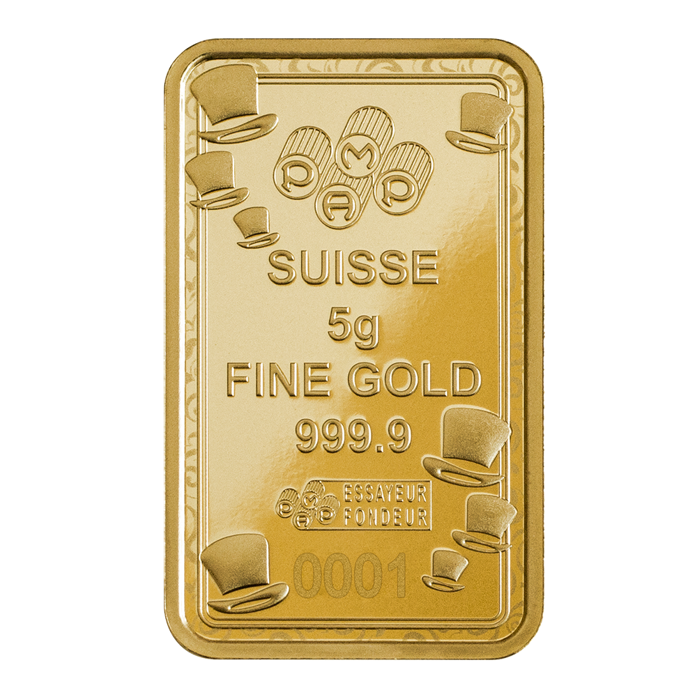 Pamp Willy Wonka® - 5g Pure Gold Bar