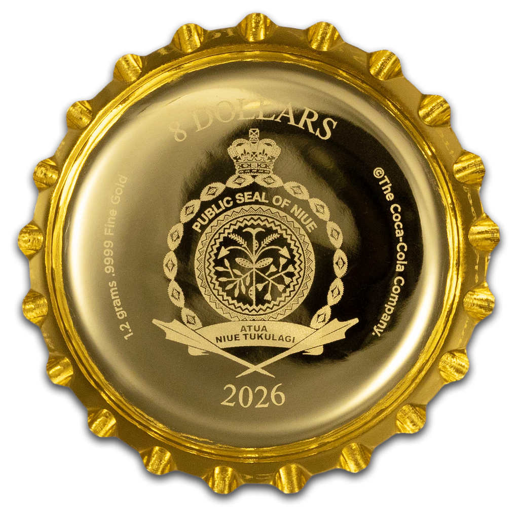 2026 Niue Gold Sprite® Bottle Cap with Box & COA 1.2 gram