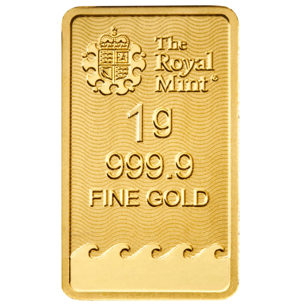 Britannia 1g Gold Bullion Minted Bar | .9999 Fine Gold