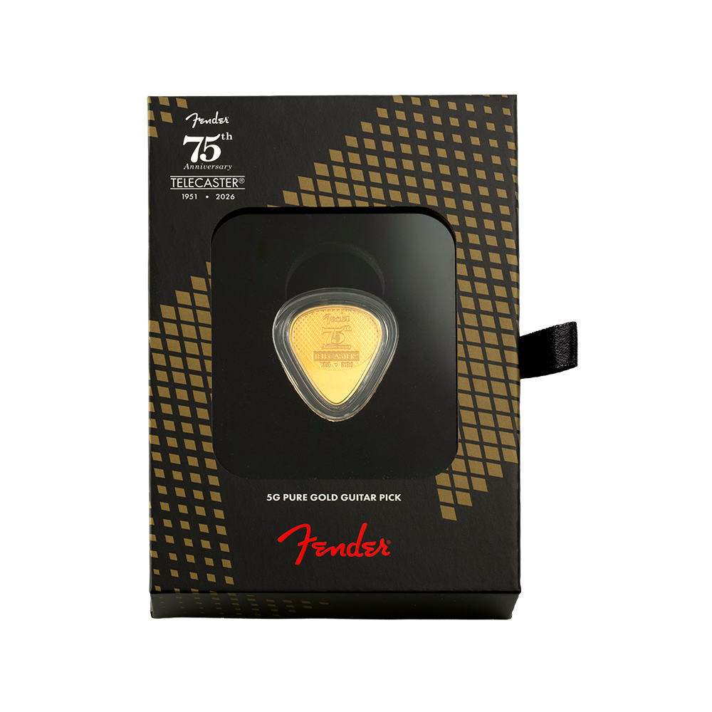 Pamp 5 Gram Gold Fender Telecaster 75th Guitar Pick