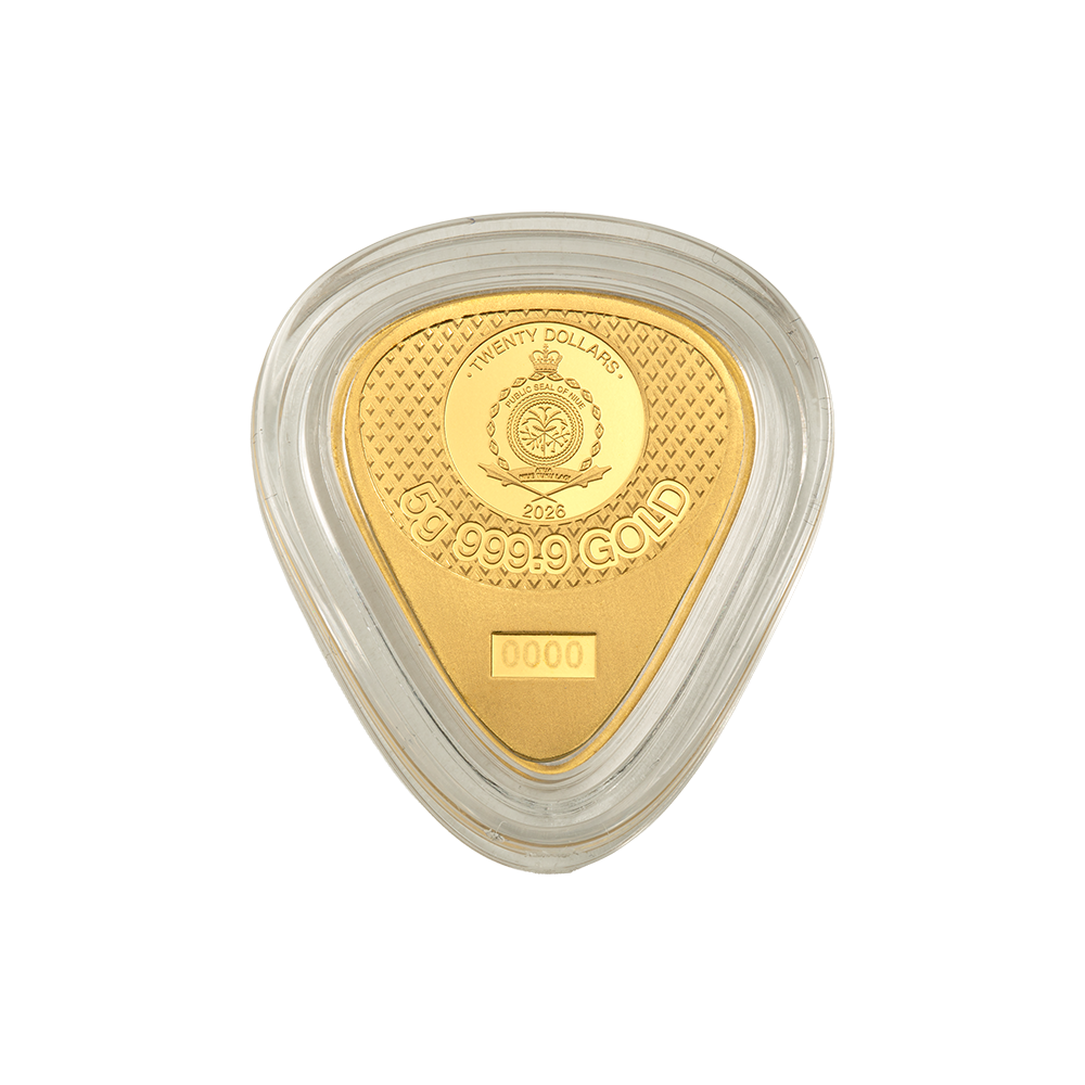 Pamp 5 Gram Gold Fender Telecaster 75th Guitar Pick