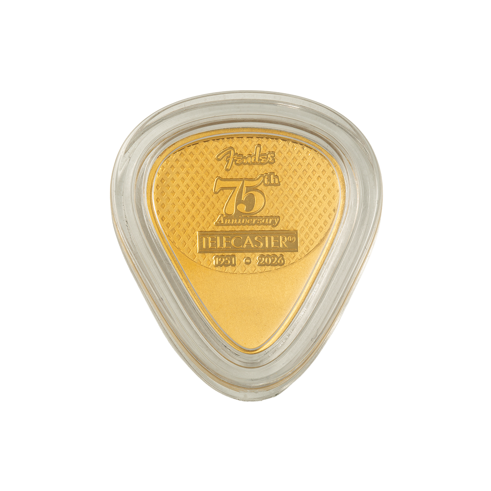 Pamp 5 Gram Gold Fender Telecaster 75th Guitar Pick