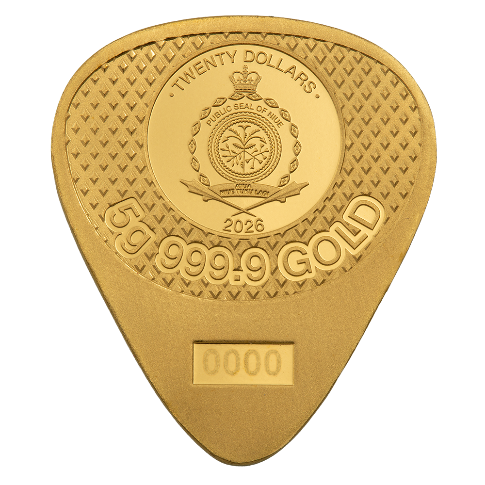 Pamp 5 Gram Gold Fender Telecaster 75th Guitar Pick