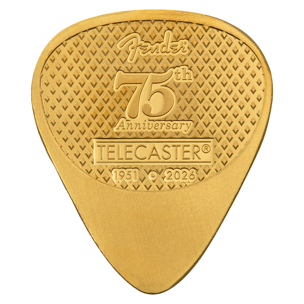 Pamp 5 Gram Gold Fender Telecaster 75th Guitar Pick