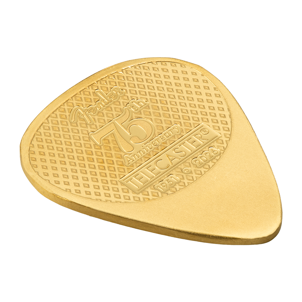 Pamp 5 Gram Gold Fender Telecaster 75th Guitar Pick