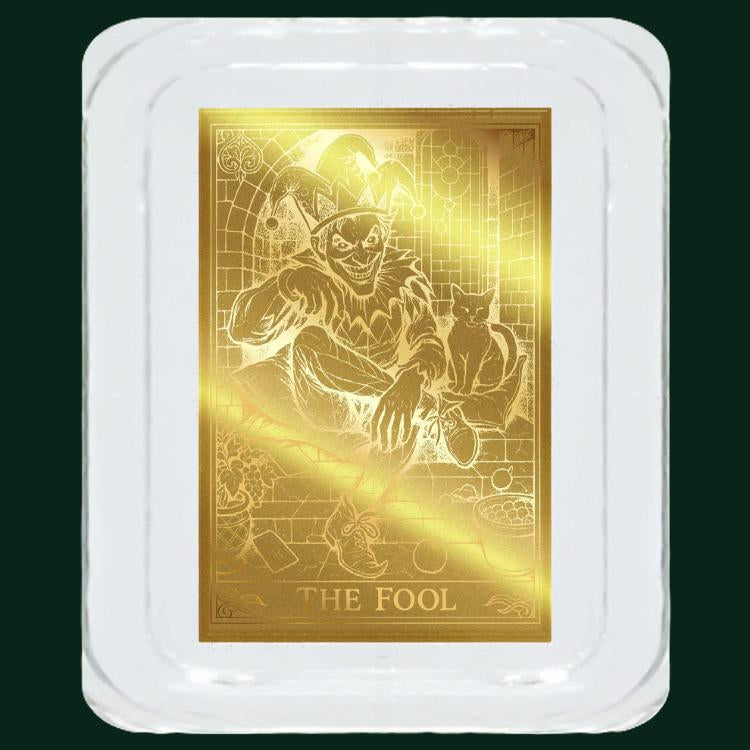 2026 Liberia Tarot Card - The Fool 1/1000 oz Gold Coin in Card