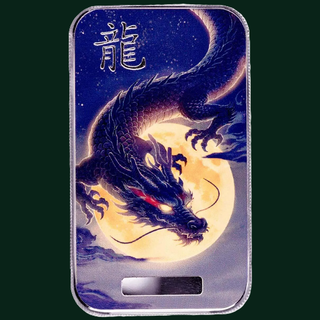 Scottsdale Mint 2026 Dragon Yèqióng Night Sky 1oz Silver Bar