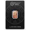 Wessex Mint 1oz Copper Bar