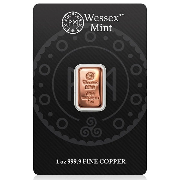 Wessex Mint 1oz Copper Bar