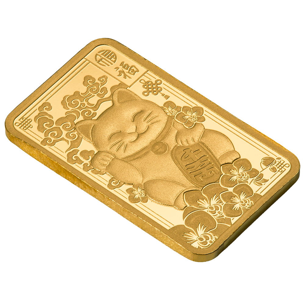 Pamp 2.5g Gold Bar Lucky Cat